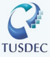 Logo of TUSDEC – Technology Upgradation and Skill Development Company featuring a circular graphic and ascending blocks.